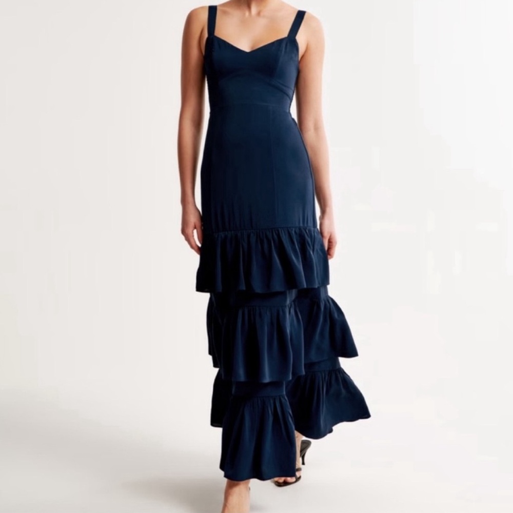 ABERCROMBIE Ruffle Tiered Maxi Dress
